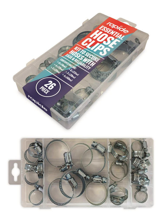 Rapide Essential Hose Clips Kit 26PC