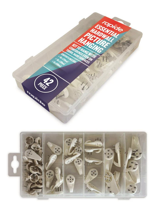 Rapide Essential Hardwall Picture Hanging Kit 42PC