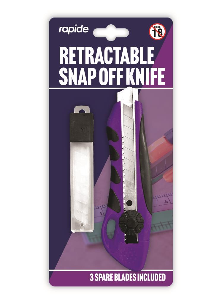 Rapide Retractable Snap Off Knife