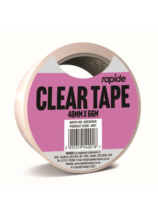 Rapide Clear Tape 48MM X 66M