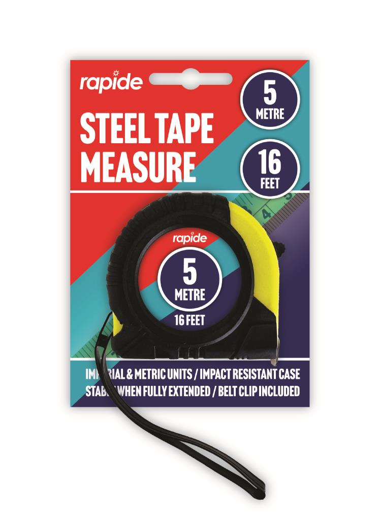 Rapide Steel Tape Measure 5M / 16FT