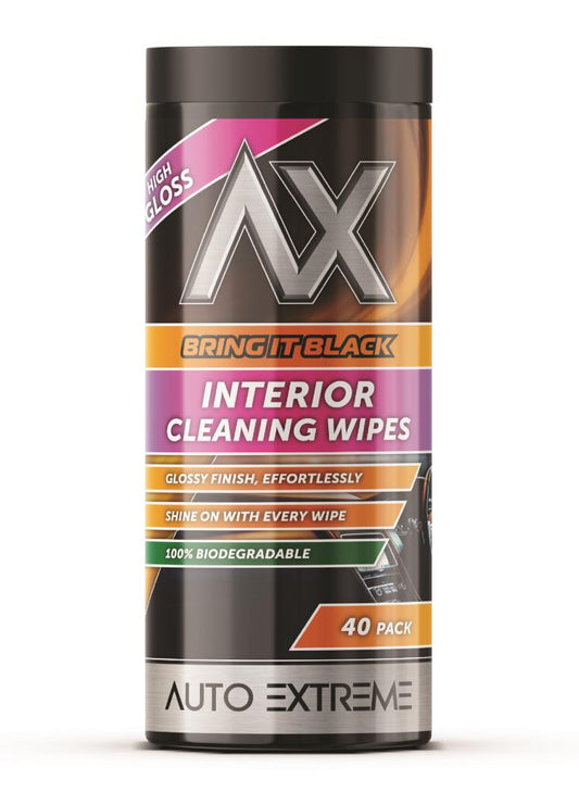 AX BIB Interior Cleaning Wipes High Gloss 40PK